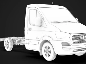 hyundai h350 chassis single cab swb 2019 3D Model
