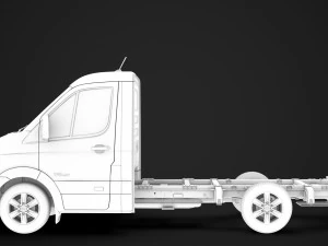 hyundai h350 chassis single cab swb 2019 3D Model