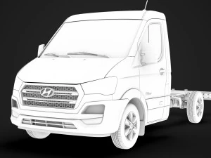 hyundai h350 chassis single cab swb 2019 3D Model