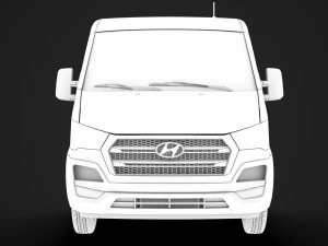 hyundai h350 chassis single cab swb 2019 3D Model