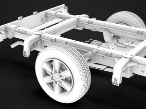 hyundai h350 chassis single cab swb 2019 3D Model