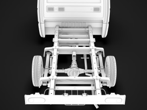 hyundai h350 chassis single cab swb 2019 3D 模型