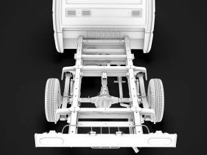 hyundai h350 chassis single cab swb 2019 3D Model