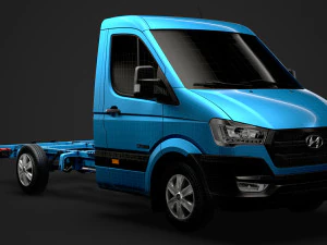 hyundai h350 chassis single cab swb 2019 3D Model