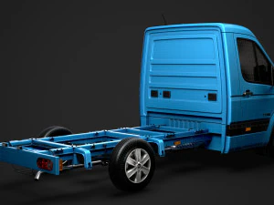 hyundai h350 chassis single cab swb 2019 3D Model