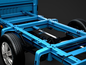 hyundai h350 chassis single cab swb 2019 3D 模型