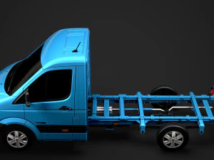 hyundai h350 chassis single cab swb 2019 3D Model