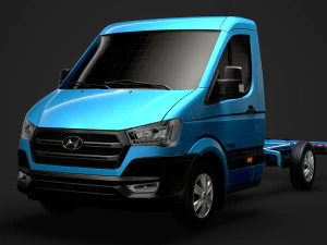 hyundai h350 chassis single cab swb 2019 3D Модель