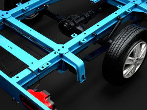 hyundai h350 chassis single cab swb 2019 3D Model