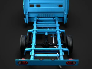 hyundai h350 chassis single cab swb 2019 3D Model