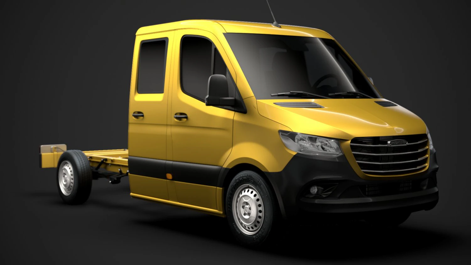 Freightliner sprinter chassi tripula&ccedil;&atilde;o cabine l2 fwd 2019 Modelo 3D .c4d .max .obj .3ds .fbx .stl .blend 