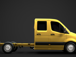 freightliner sprinter chassis crew cab l2 fwd 2019 3Dモデル