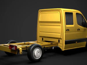 Freightliner sprinter chassi tripula&ccedil;&atilde;o cabine l2 fwd 2019 Modelo 3D