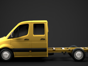 freightliner sprinter chassis crew cab l2 fwd 2019 3Dモデル