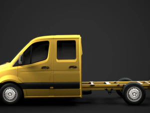 Freightliner sprinter chassi tripula&ccedil;&atilde;o cabine l2 fwd 2019 Modelo 3D