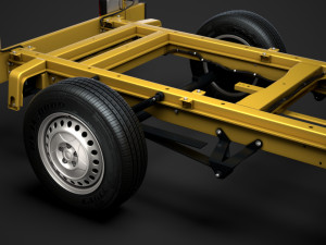 freightliner sprinter chassis crew cab l2 fwd 2019 3Dモデル
