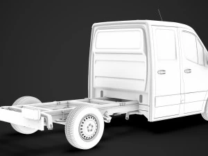 Freightliner sprinter chassi tripula&ccedil;&atilde;o cabine l2 fwd 2019 Modelo 3D