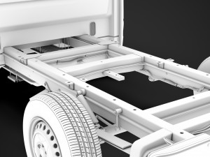 freightliner sprinter chassis crew cab l2 fwd 2019 3Dモデル