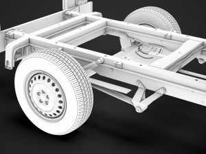 freightliner sprinter chassis crew cab l2 fwd 2019 3Dモデル