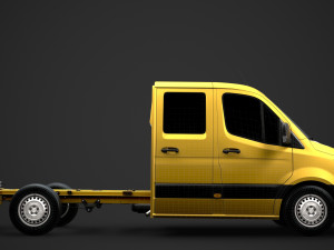 freightliner sprinter chassis crew cab l2 fwd 2019 3Dモデル