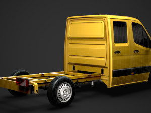 freightliner sprinter chassis crew cab l2 fwd 2019 3Dモデル