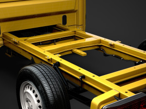 freightliner sprinter chassis crew cab l2 fwd 2019 3Dモデル