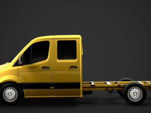 Freightliner sprinter chassi tripula&ccedil;&atilde;o cabine l2 fwd 2019 Modelo 3D