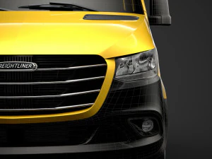 Freightliner sprinter chassi tripula&ccedil;&atilde;o cabine l2 fwd 2019 Modelo 3D