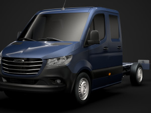 freightliner sprinter chassis crew cab l2 rwd 2019 3D 模型