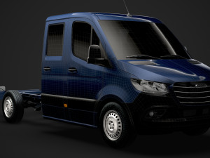 freightliner sprinter chassis crew cab l2 rwd 2019 3D 模型