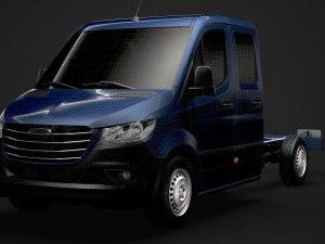 freightliner sprinter chassis crew cab l2 rwd 2019 3D 模型