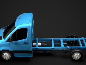 freightliner sprinter chassis single cab l2 fwd 2019 3D Model