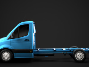 freightliner sprinter chassis single cab l2 fwd 2019 3D Model