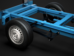 freightliner sprinter chassis single cab l2 fwd 2019 3D Model