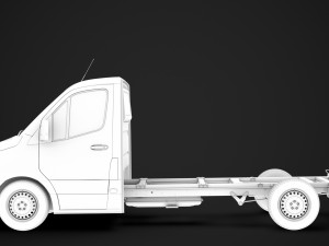 freightliner sprinter chassis single cab l2 fwd 2019 3D Model