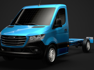 freightliner sprinter chassis single cab l2 fwd 2019 3D Model