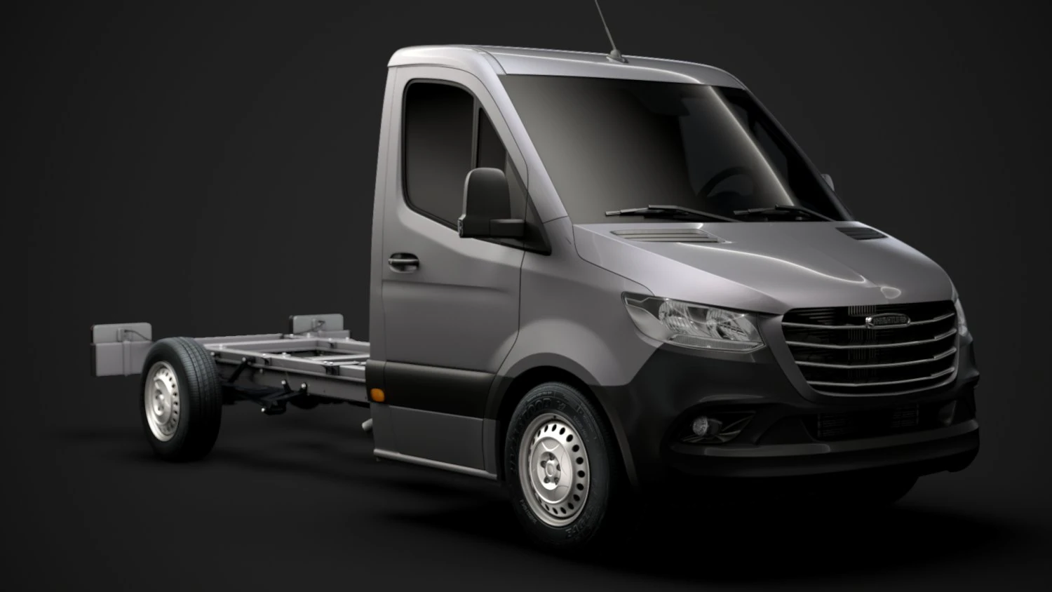 freightliner sprinter chassis single cab l2 rwd 2019 3D Model .c4d .max .obj .3ds .fbx .stl .blend