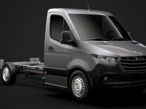 Freightliner sprinter chassis cabine &uacute;nica l2 rwd 2019 Modelo 3D