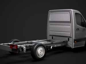freightliner sprinter chassis single cab l2 rwd 2019 3D 모델