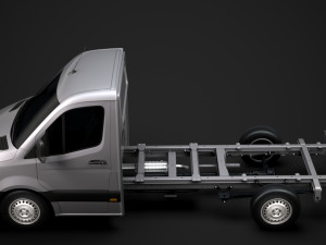 freightliner sprinter chassis single cab l2 rwd 2019 3D 모델