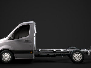 freightliner sprinter chassis single cab l2 rwd 2019 3D 모델