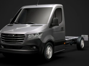 freightliner sprinter chassis single cab l2 rwd 2019 3D Model