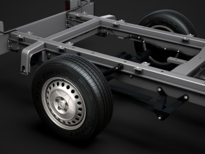 freightliner sprinter chassis single cab l2 rwd 2019 3D 모델