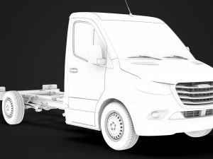 freightliner sprinter chassis single cab l2 rwd 2019 3D Model