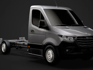 freightliner sprinter chassis single cab l2 rwd 2019 3D Model