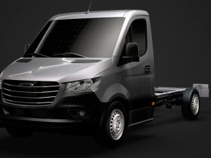 freightliner sprinter chassis single cab l2 rwd 2019 3D Model