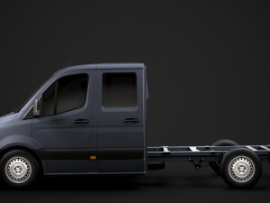 mercedes sprinter chassis crew cab l2 fwd 2019 Model 3D