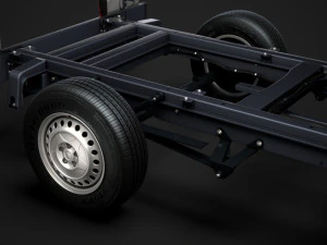 mercedes sprinter chassis crew cab l2 fwd 2019 3D Model