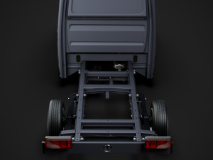 mercedes sprinter chassis crew cab l2 fwd 2019 Model 3D