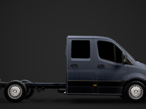 mercedes sprinter chassis crew cab l2 fwd 2019 Model 3D